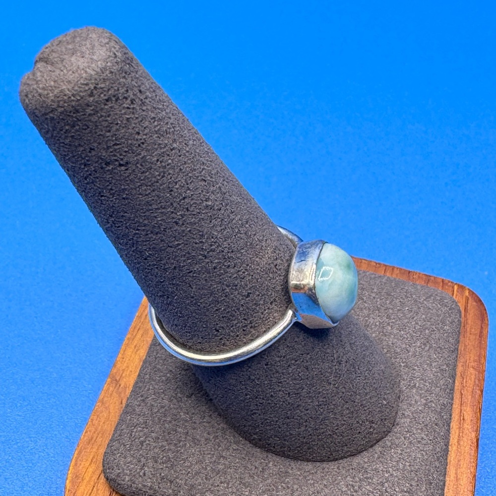Sterling Silver Larimar Ring - Picture 3 of 3